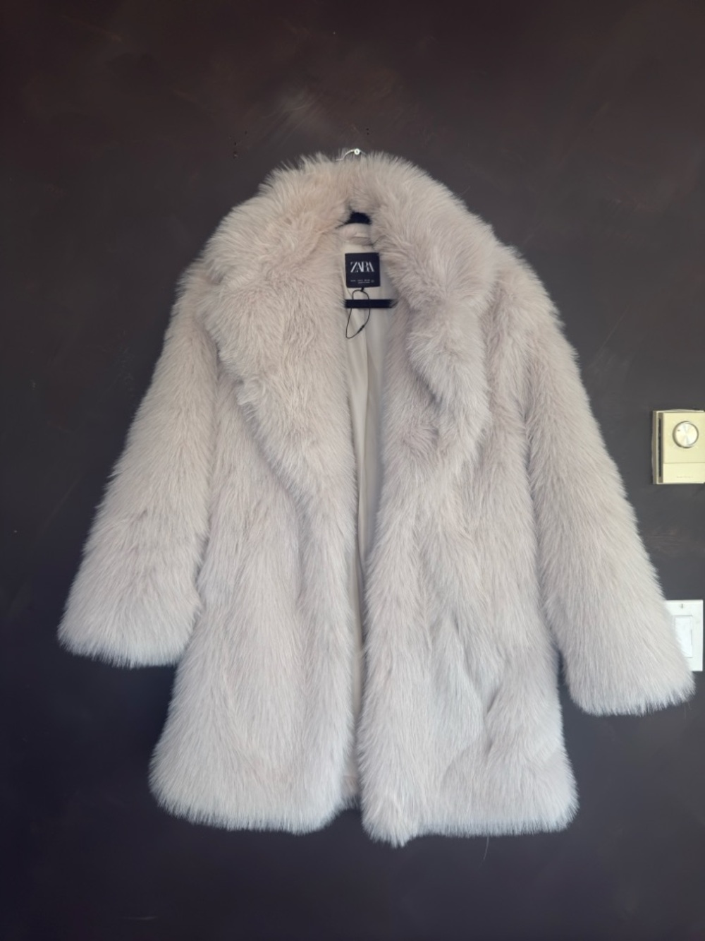 Zara Faux Fur Teddy Coat